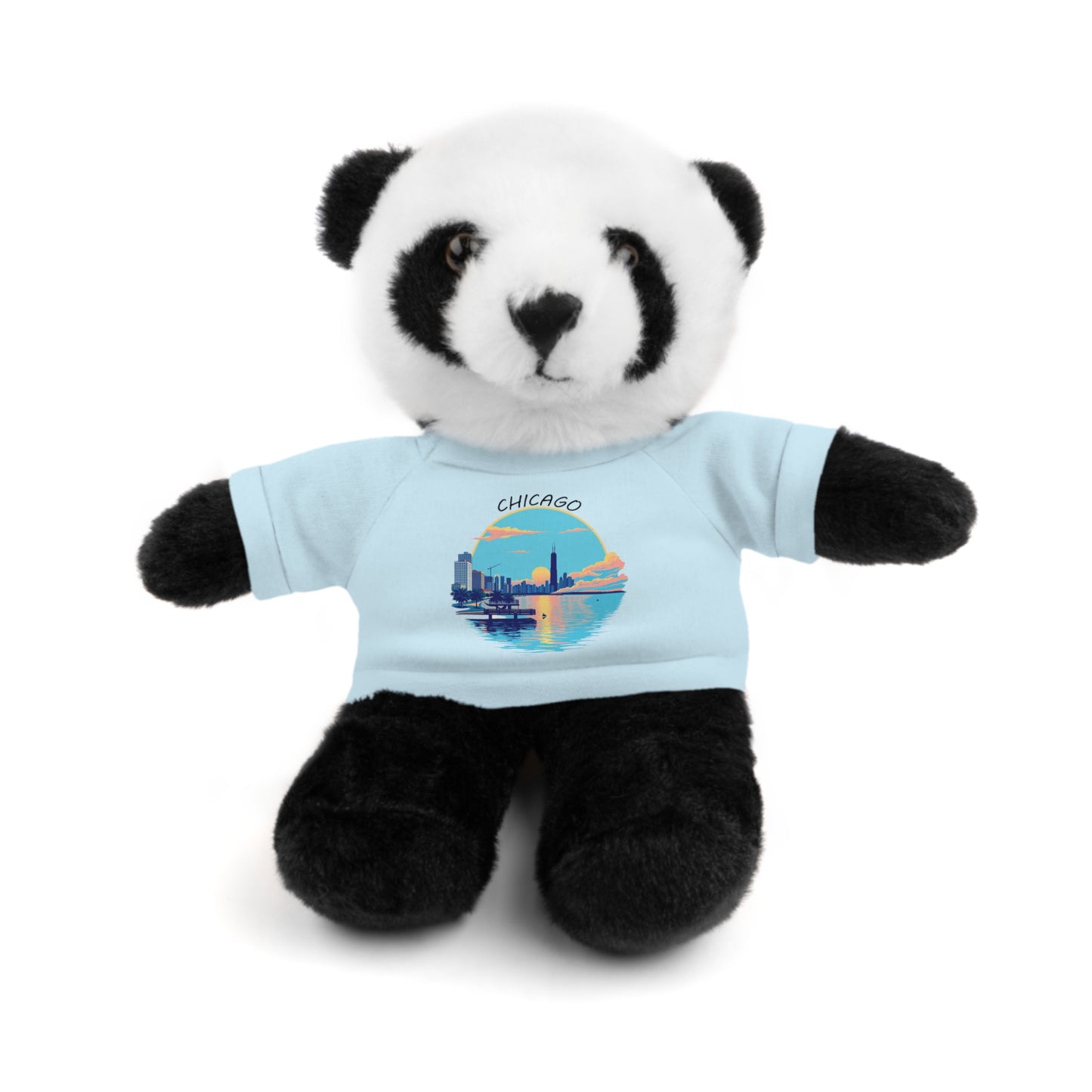 Retro Chicago Sunset Stuffed Animals with Tee