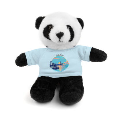 Retro Chicago Sunset Stuffed Animals with Tee