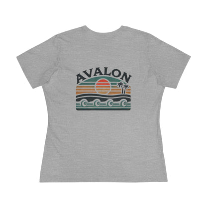 Retro Avalon Sunset Women's Cotton Tee