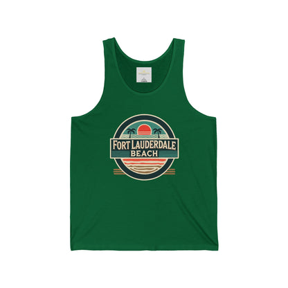 Vintage Fort Lauderdale Unisex Jersey Tank