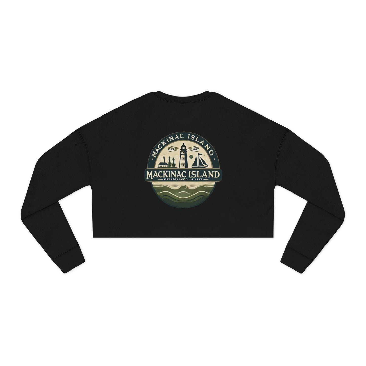 Vintage Mackinac Island Women's Cropped Sweatshirt