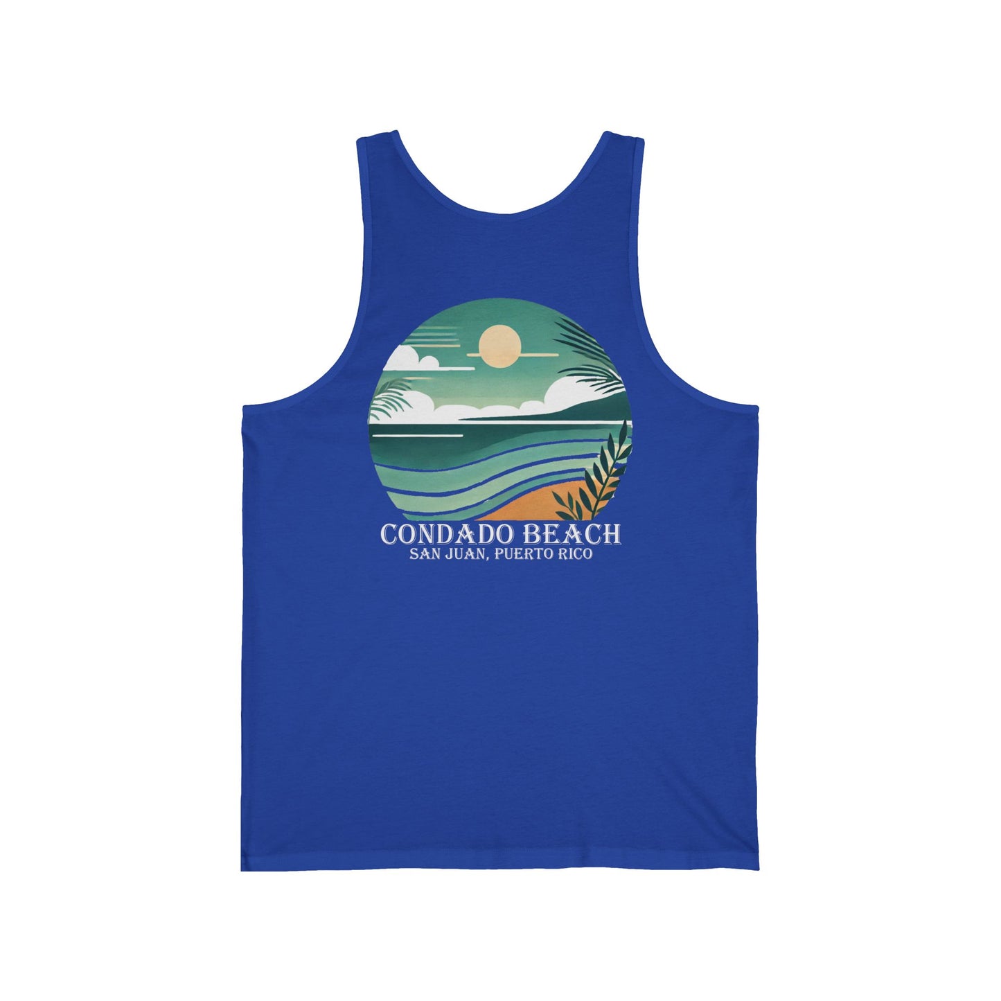 Coastal Vibes Condado Beach Unisex Jersey Tank