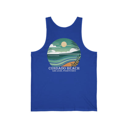 Coastal Vibes Condado Beach Unisex Jersey Tank