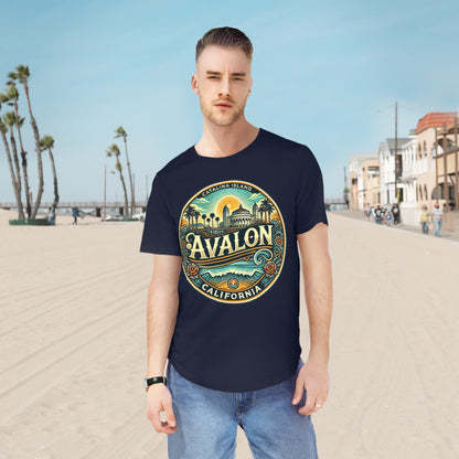 Elegant Avalon Men's Jersey Curved Hem Tee