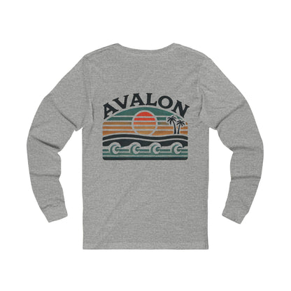 Retro Avalon Sunset Unisex Long Sleeve Tee