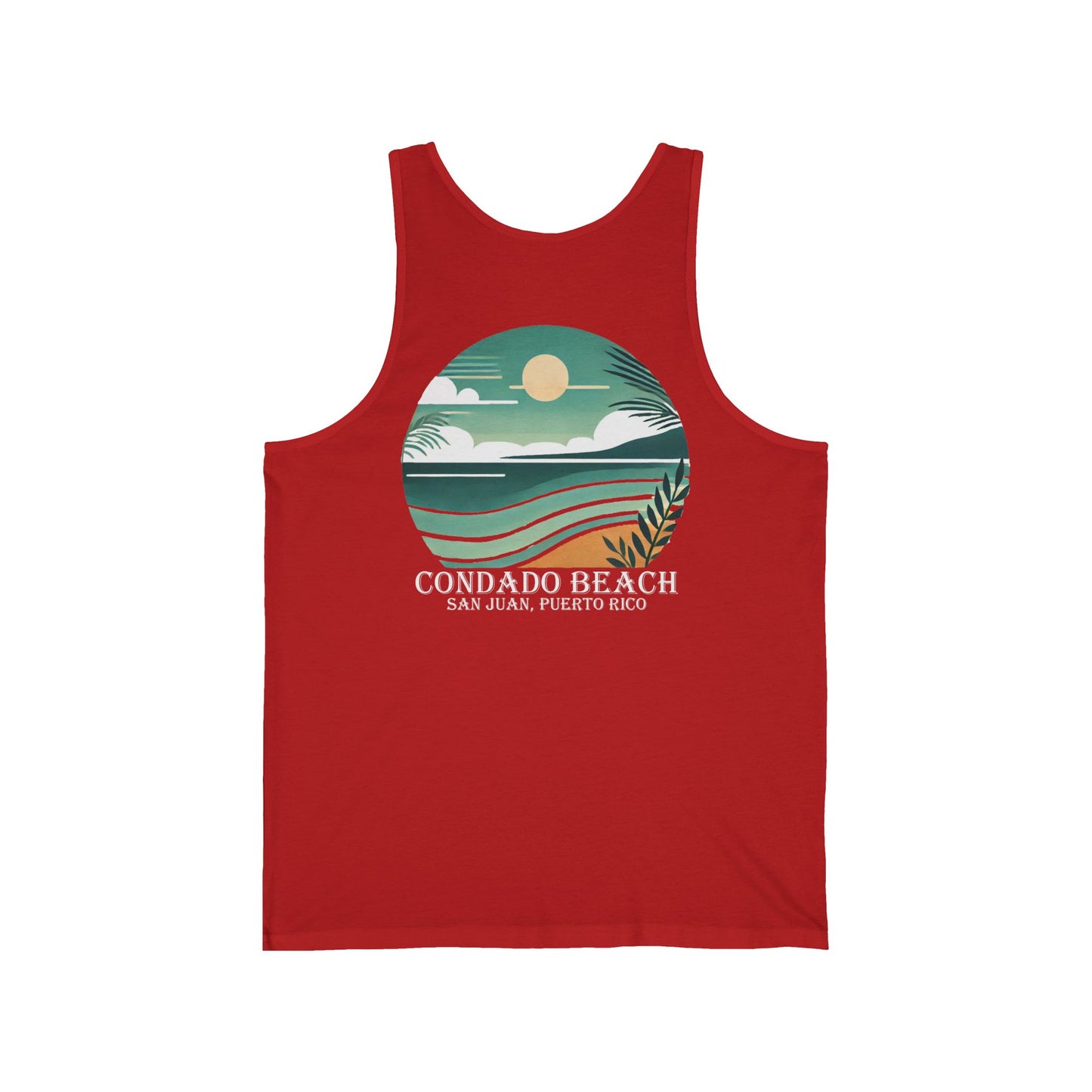 Coastal Vibes Condado Beach Unisex Jersey Tank