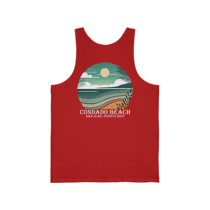Coastal Vibes Condado Beach Unisex Jersey Tank