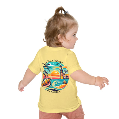 Vibrant Key West Unisex Baby Short Sleeve T-Shirt