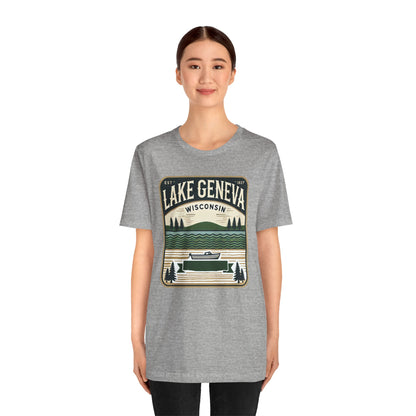 Vintage Lake Geneva Unisex Jersey Short Sleeve Tee