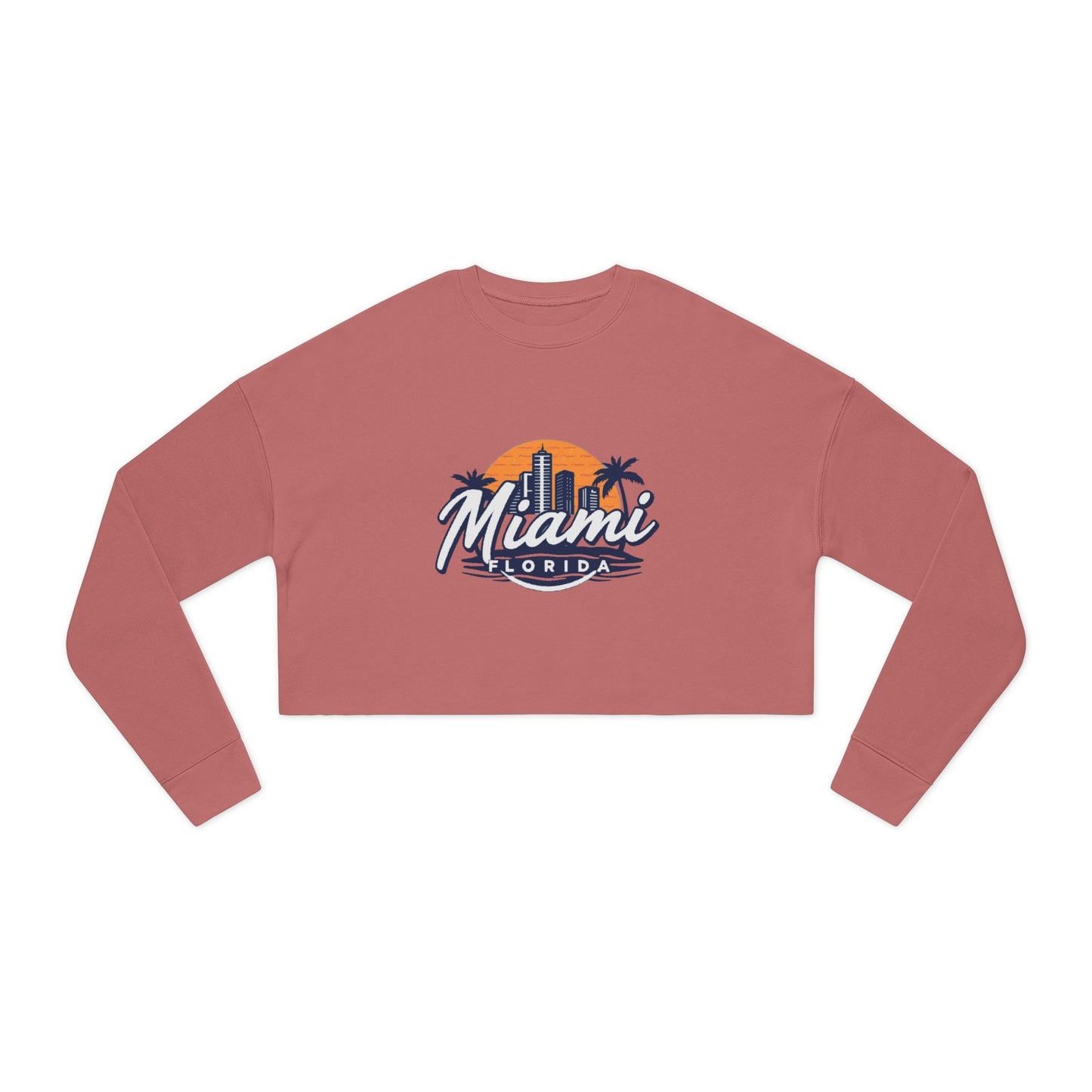 Retro Miami Women's Cropped Sweatshirt