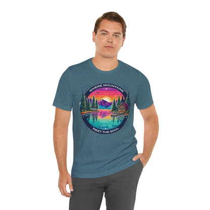 Where Mountains Meet the Soul Short Sleeve Tee