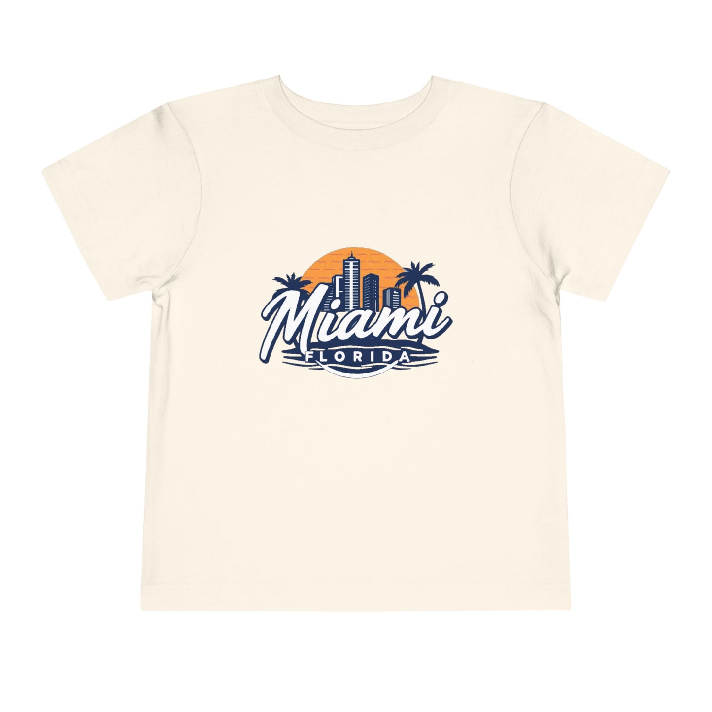 Retro Miami Unisex Toddler Short Sleeve Tee