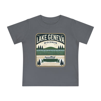 Vintage Lake Geneva Unisex Baby Short Sleeve T-Shirt