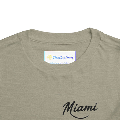 Retro Miami Unisex Toddler Short Sleeve Tee