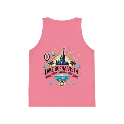 Adventurous Lake Buena Vista Unisex Kids Jersey Tank Top