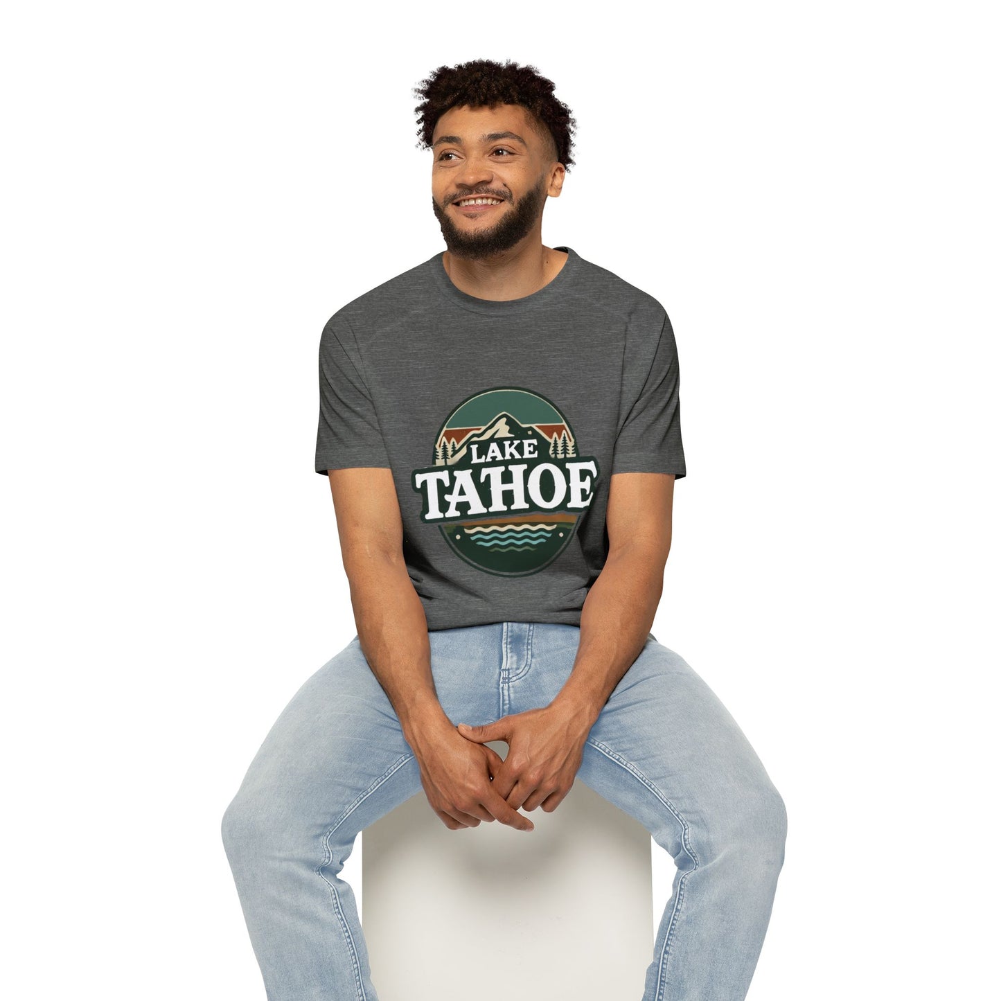 Vintage Lake Tahoe Men's Raglan T-Shirt