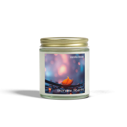 Vanilla Bean Scented Coconut Apricot Wax Candle