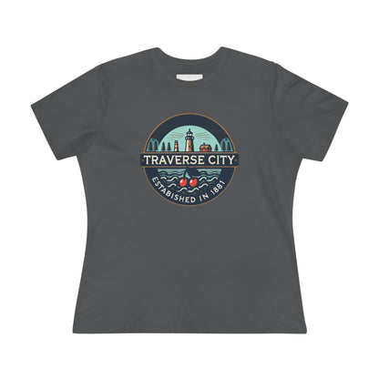 Vintage Traverse City Women's Cotton Tee