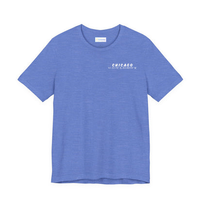 Latitudes Chicago Skyline Unisex Jersey Short Sleeve Tee
