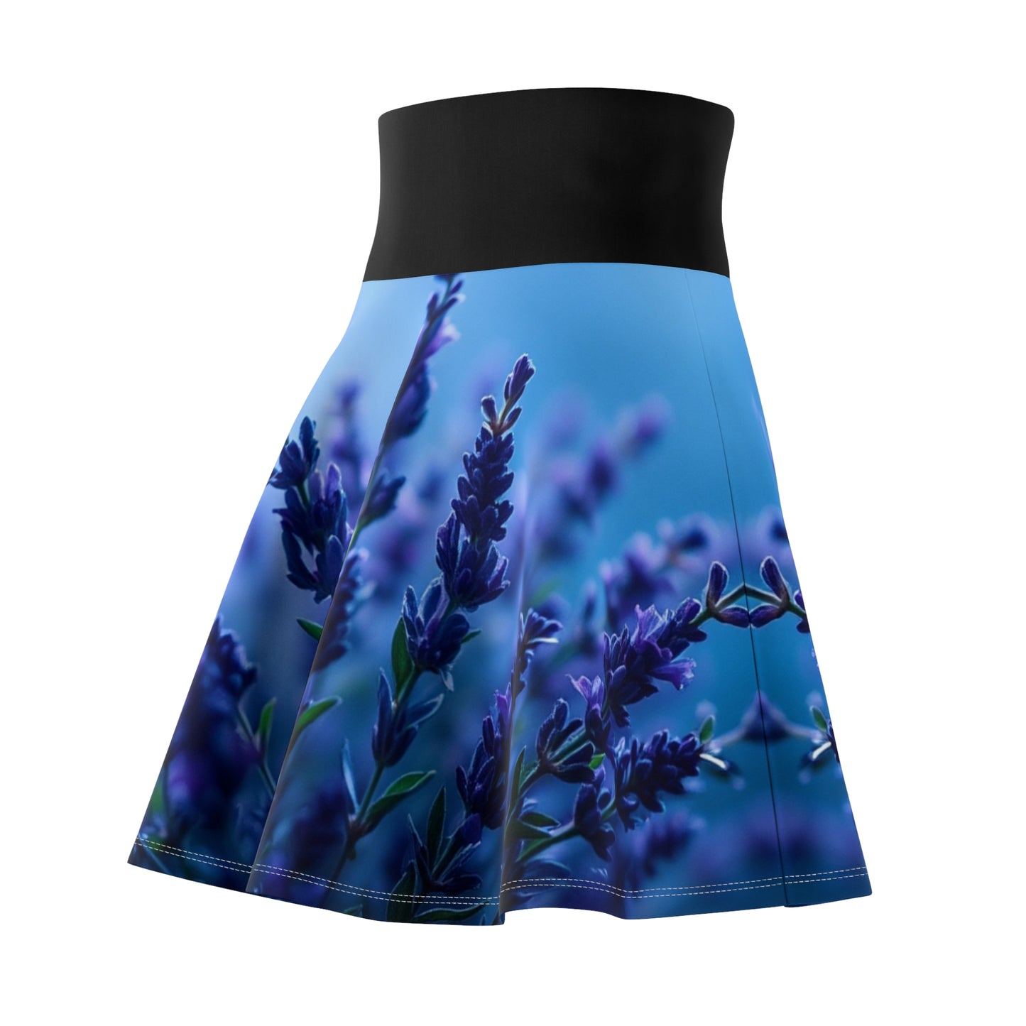 Lavender Print Skater Skirt