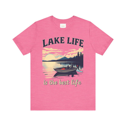 Lake Life is the Best Life Unisex Jersey Short Sleeve Tee