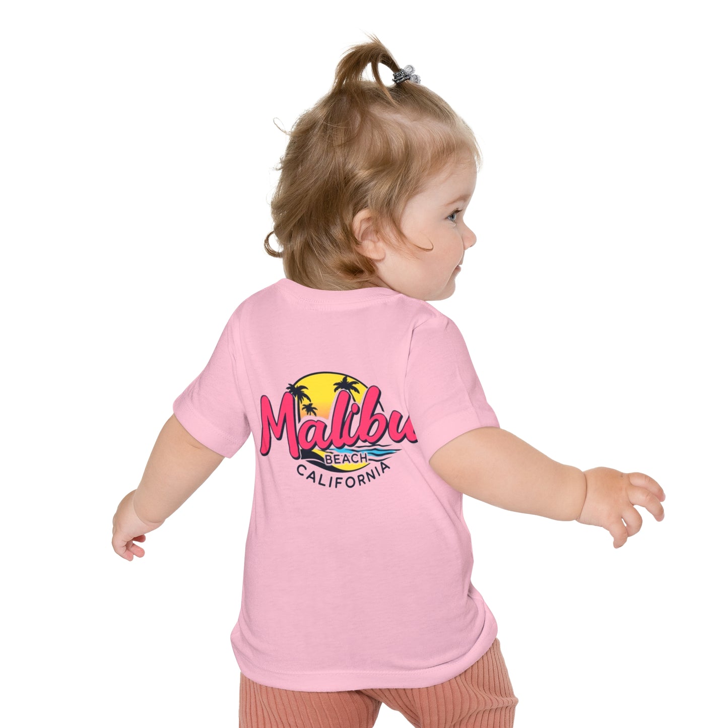 Retro Malibu Unisex Baby Short Sleeve T-Shirt