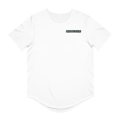 Vintage Mackinac Island Men's Jersey Curved Hem Tee