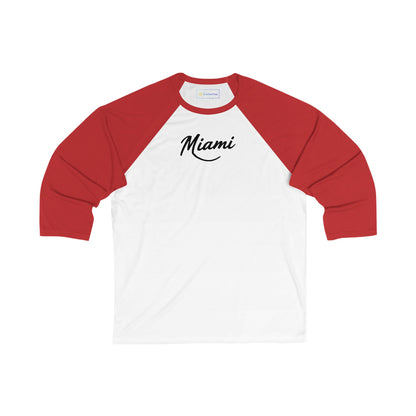 Retro Miami Men's 3/4 Sleeve Baseball Tee
