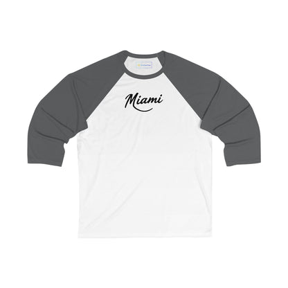 Retro Miami Men's 3/4 Sleeve Baseball Tee