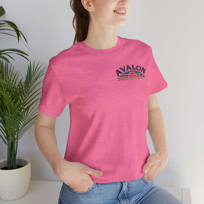 Retro Avalon Sunset Unisex Jersey Tee
