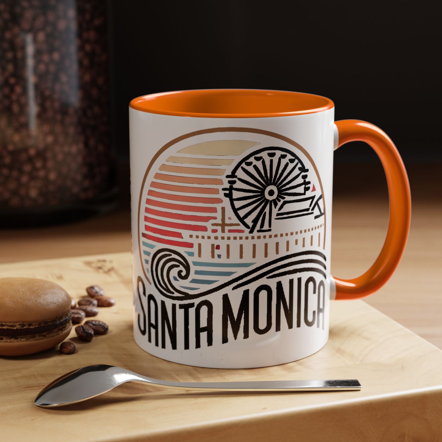 Vibrant Santa Monica Accent Coffee Mug