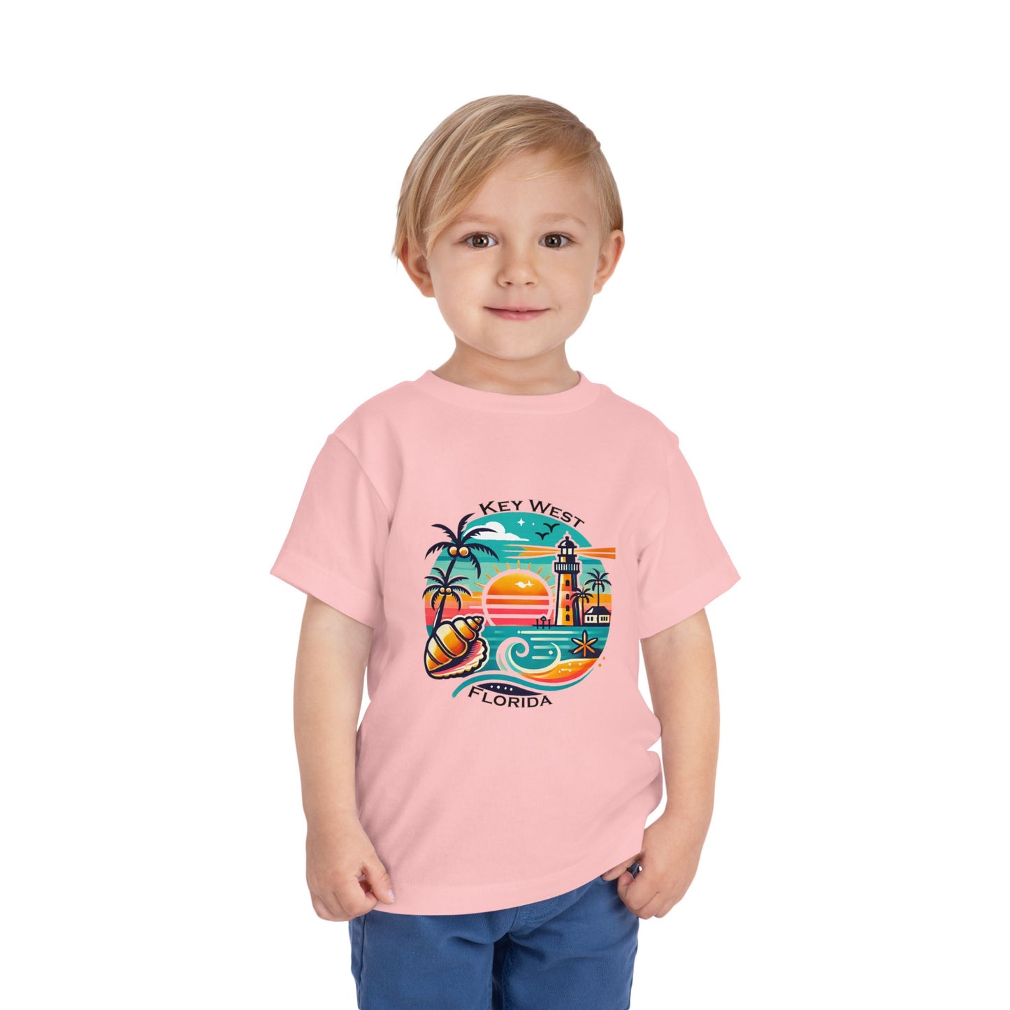 Vibrant Key West Toddler Short Sleeve Tee