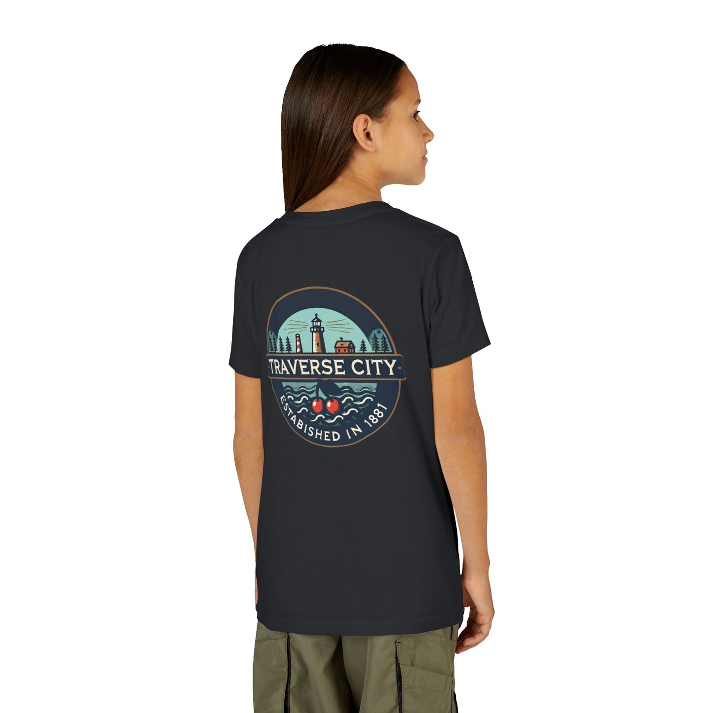 Vintage Traverse City Unisex Youth Short Sleeve Tee