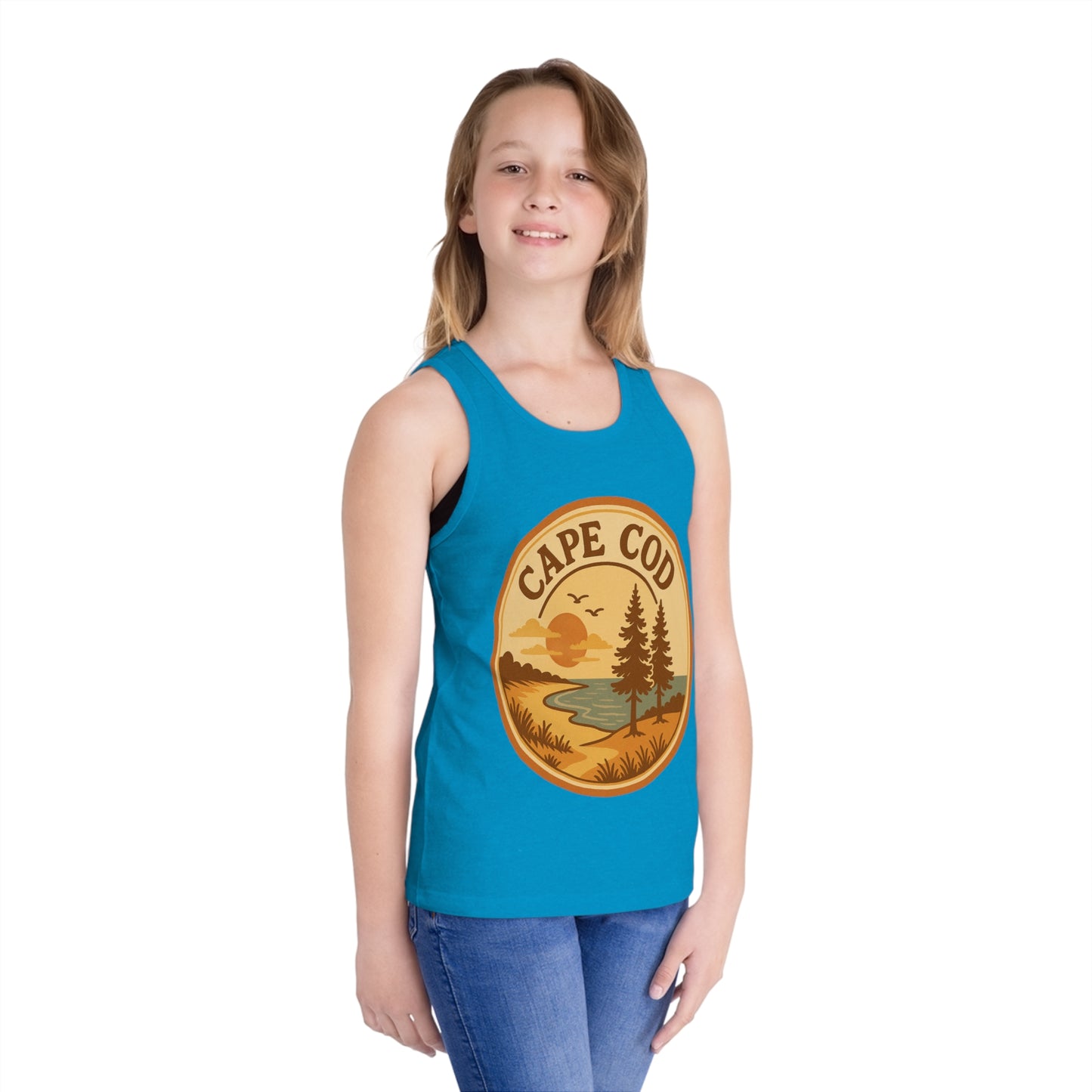 Rustic Cape Cod Unisex Kids Jersey Tank Top