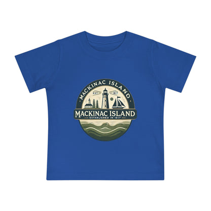 Vintage Mackinac Island Unisex Baby Short Sleeve T-Shirt