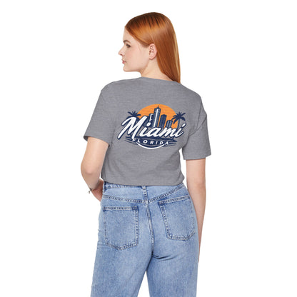 Retro Miami Unisex Jersey Short Sleeve Tee