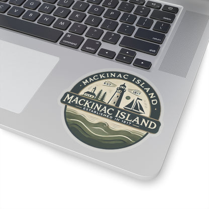 Vintage Mackinac Island Kiss-Cut Sticker