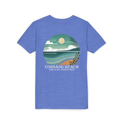 Coastal Vibes Condado Beach Unisex Youth Short Sleeve Tee