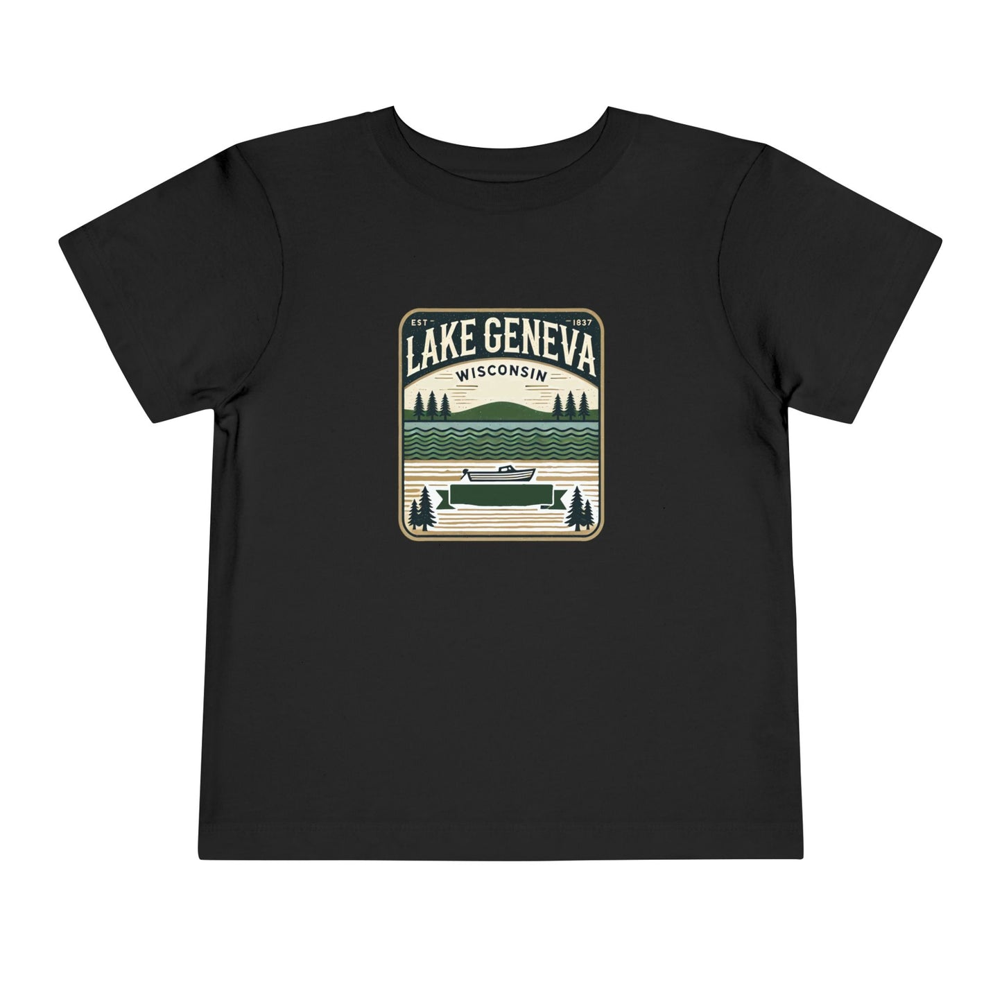 Vintage Lake Geneva Unisex Toddler Short Sleeve Tee