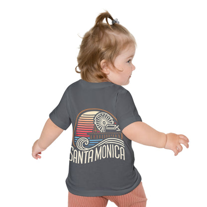 Vibrant Santa Monica Unisex Baby Short Sleeve T-Shirt