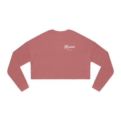 Retro Miami Women's Cropped Sweatshirt