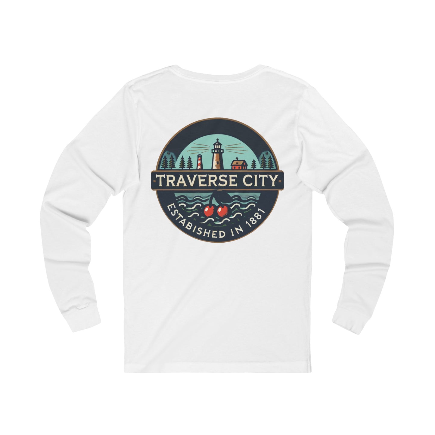 Vintage Traverse City Unisex Jersey Long Sleeve Tee