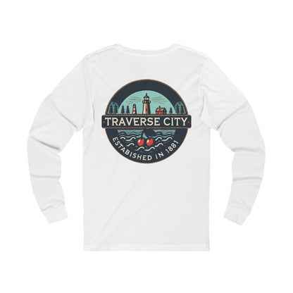 Vintage Traverse City Unisex Jersey Long Sleeve Tee
