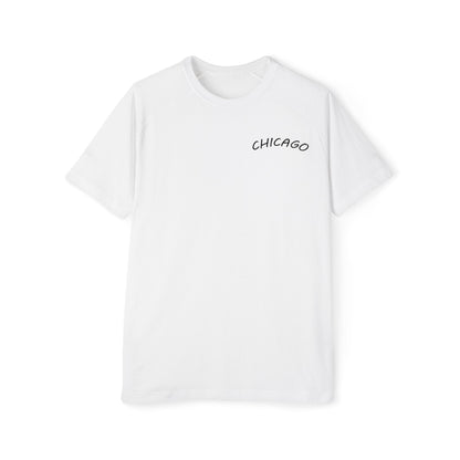 Retro Chicago Sunset Men's Raglan T-Shirt