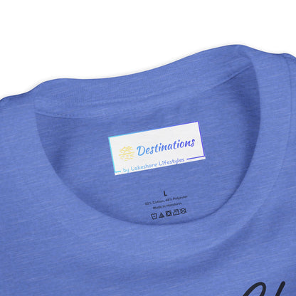 Elegant Chicago Skyline Unisex Youth Short Sleeve Tee