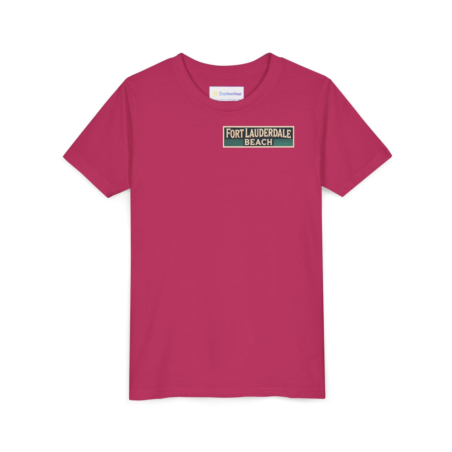 Vintage Fort Lauderdale Unisex Youth Short Sleeve Tee