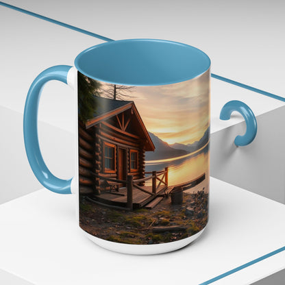 Lakeside Cabin Ceramic Coffee Mug