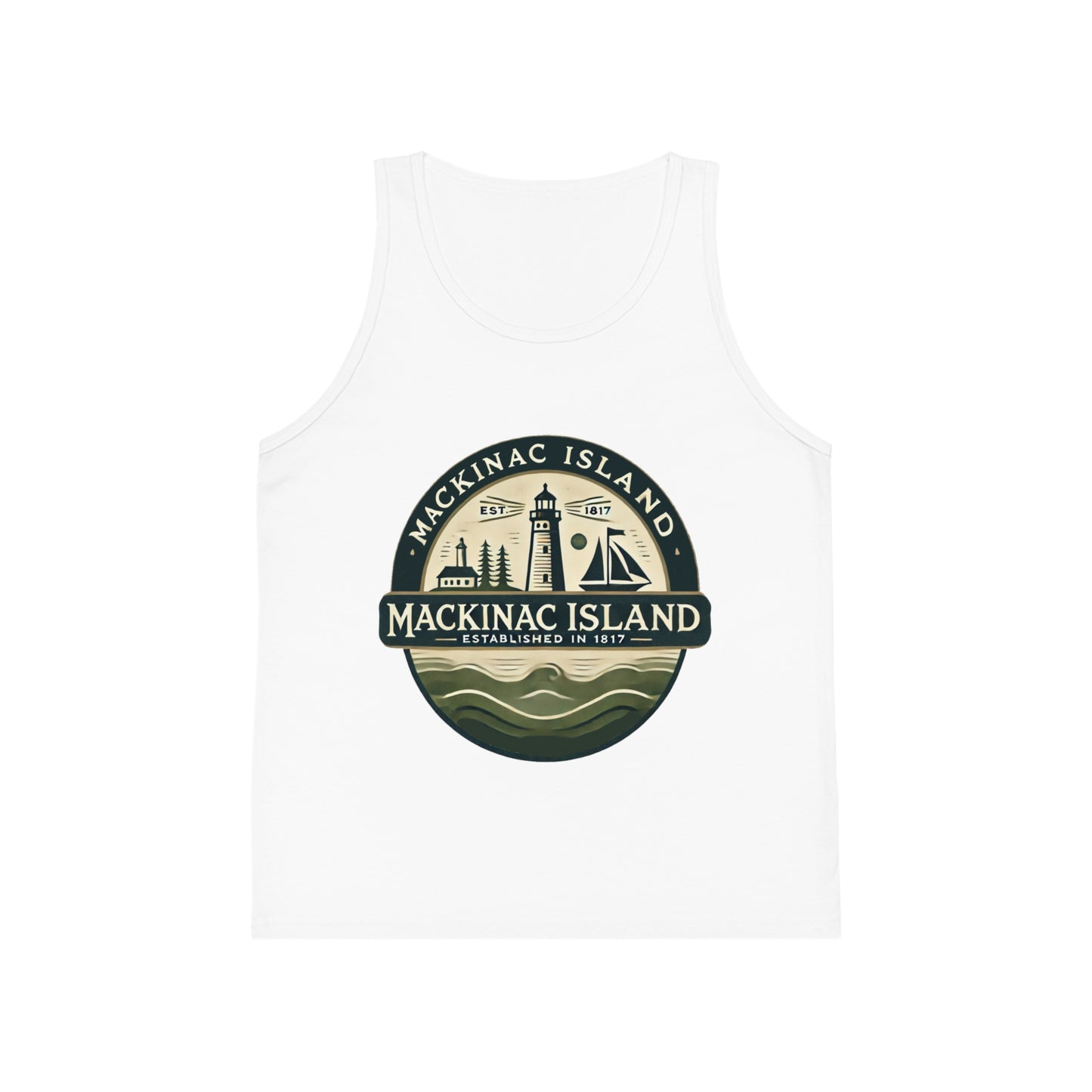 Vintage Mackinac Island Unisex Kids Jersey Tank Top