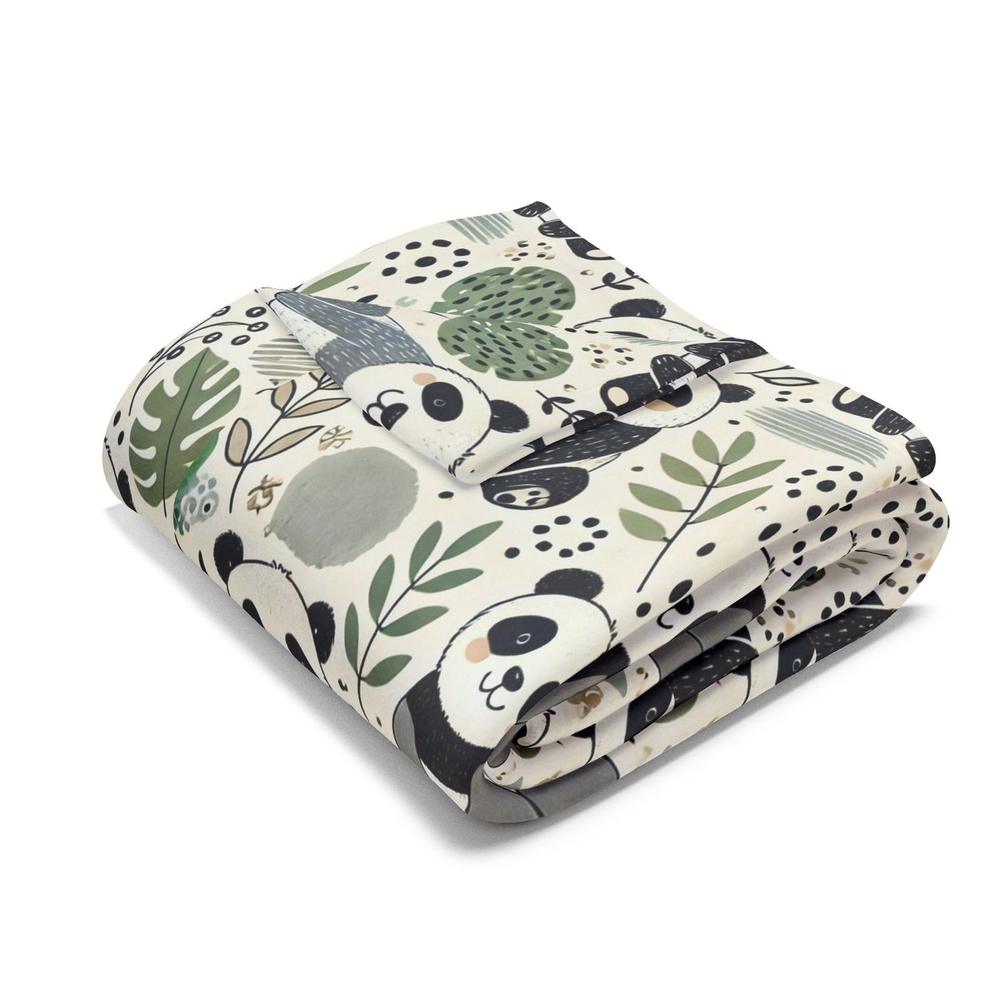 Happy Pandas Arctic Fleece Blanket