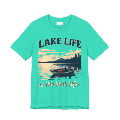 Lake Life is the Best Life Unisex Jersey Short Sleeve Tee
